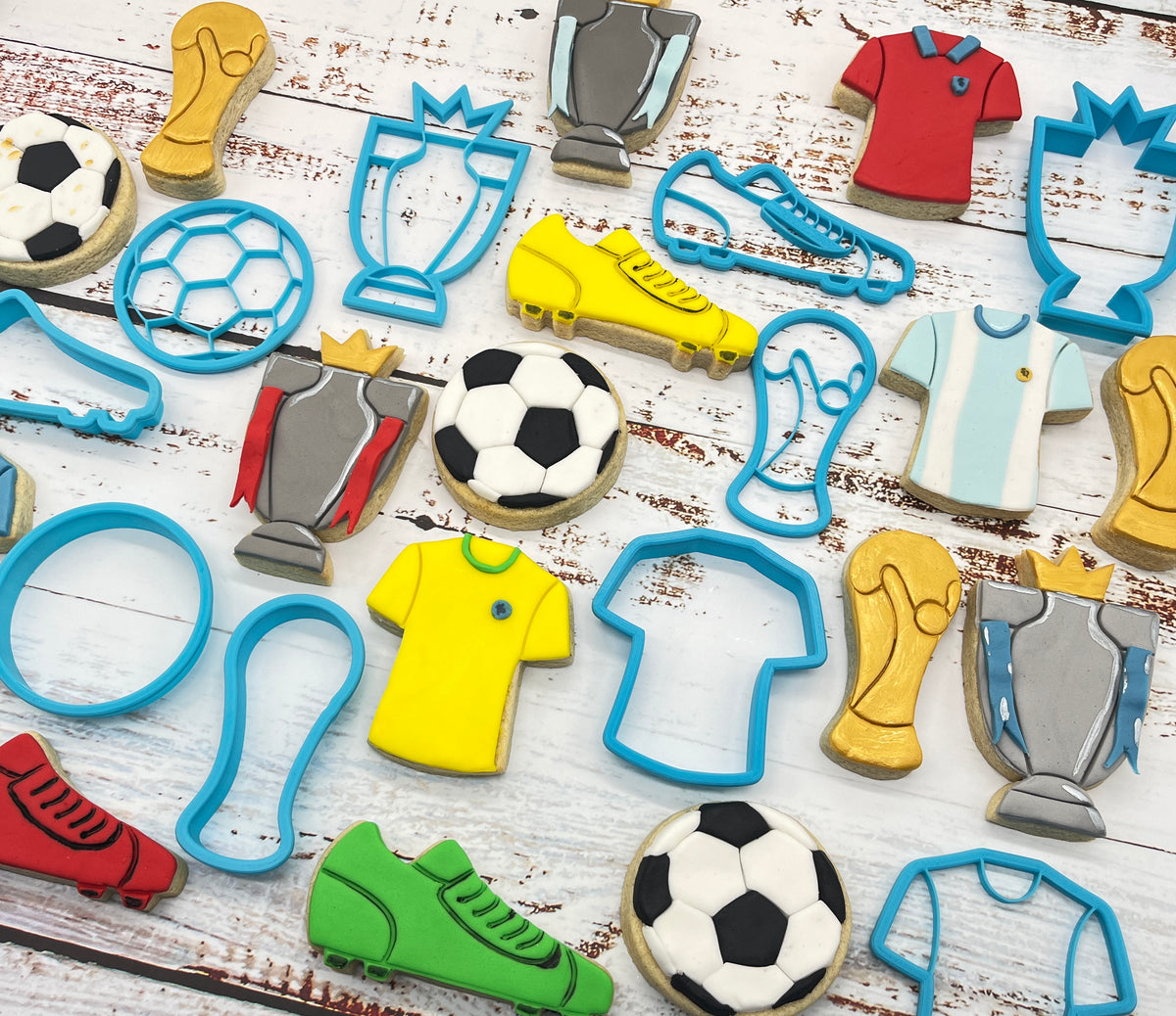 Football Cookie Cutter Set of 10