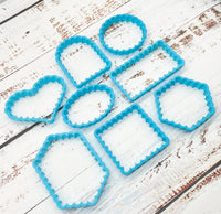 Scalloped Shapes Cookie Cutter Set of 8