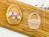 Basket Cookie Cutter & Embosser Set of 2