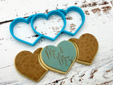 Triple Heart Cookie Cutter