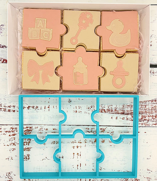 Large Puzzle Jigsaw Pieces Cookie Cutter