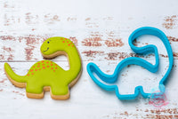 Cute Diplodocus dinosaur cookie cutter