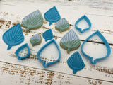 Dried Palm Leaf Cookie Cutter & Stamp Set of 8