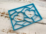 Large Double Hearts Puzzle Cookie Cutter