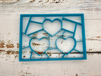 Large Triple Hearts Puzzle Cookie Cutter