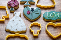 Wedding Cookie Cutter Set of 5