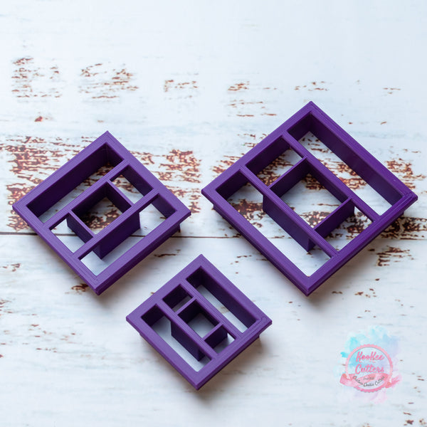 Square Donut Polymer Clay Cutter Set of 3