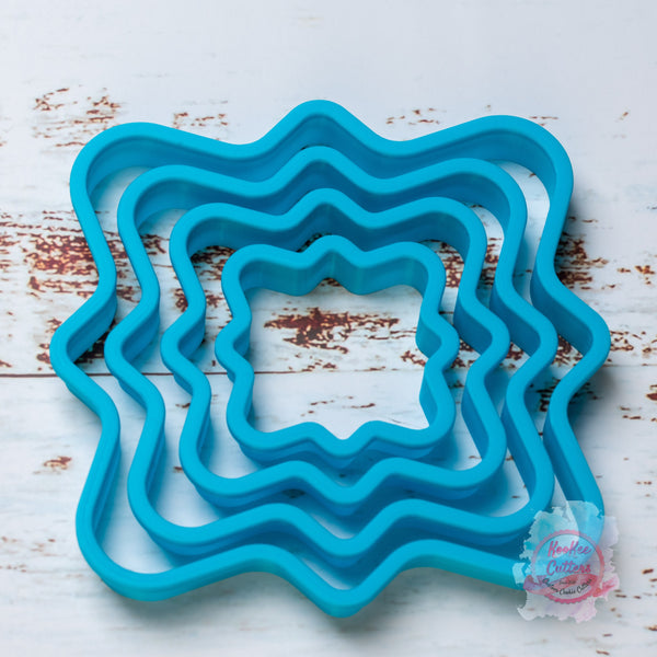 Nesting Square Plaque Cookie Cutter Set of 4