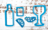 Gin Cocktail Cookie Cutter Set of 5