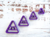 Triangle Donut Polymer Clay Cutter Set of 4