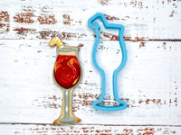 Cocktail Glass and Straw Cookie Cutter