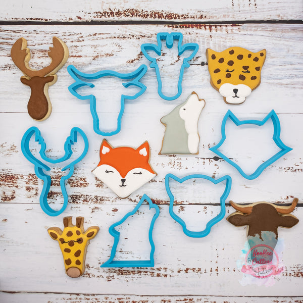 Animal Heads Cookie Cutter Set of 6