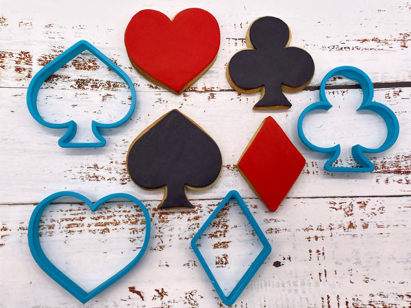 Playing Card Shape Cookie Cutter Set of 4