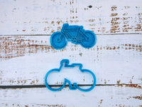 Bike Cookie Cutter & Stamp Set of 2