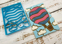 Large Hot Air Balloon Puzzle Cookie Cutter