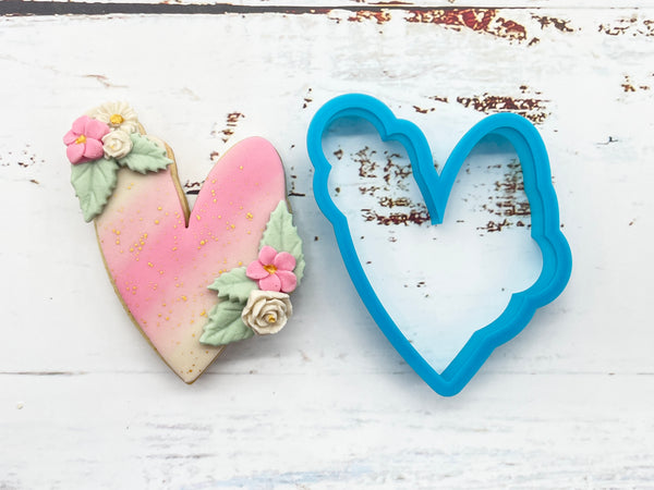 Heart Corner Shape Cookie Cutter - Type Stretched 2