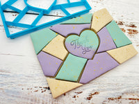 Large Puzzle Cookie Cutter Heart Centre