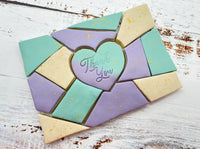 Large Puzzle Cookie Cutter Heart Centre