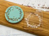 Delicate Floral Frame Cookie Embosser