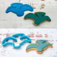 Dinosaur Cookie Cutter & Stamp Set of 2: Pterodactyl