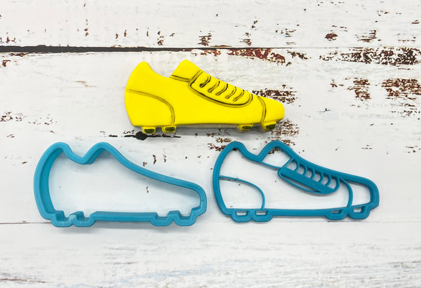 Football Boot Cookie Cutter & Stamp - Set of 2