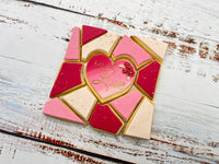 Small Puzzle Cookie Cutter Heart Centre