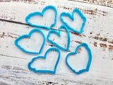 Heart Corner Shapes Cookie Cutter Set of 6