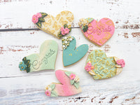 Heart Corner Shape Cookie Cutter - Type Squashed 1