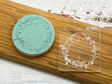 Delicate Floral Frame Cookie Embosser